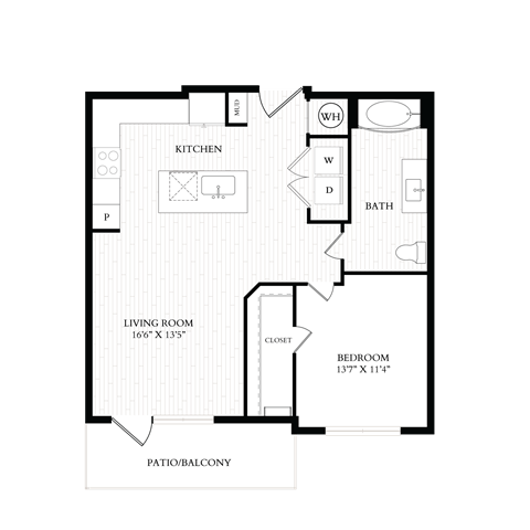 Aura 35Fifty Apartments 2D Floor Plan - A4H
